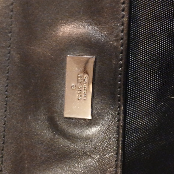 Authentic Gucci Vintage Waist Body Bag Purse Canvas Leather Black - Picture 2 of 16